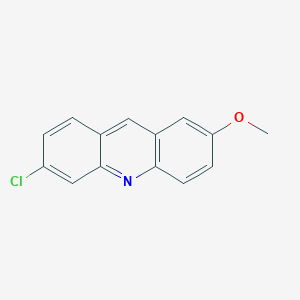 molecular formula C14H10ClNO B15215803 6-Chloro-2-methoxyacridine CAS No. 21332-86-5