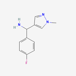 (4-fluorophenyl)(1-methyl-1H-pyrazol-4-yl)methanamine