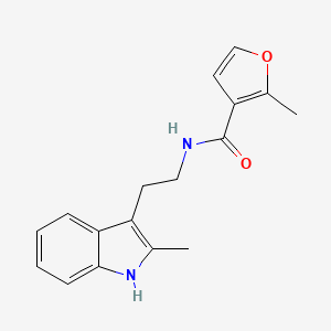 molecular formula C17H18N2O2 B15215812 2-methyl-N-[2-(2-methyl-1H-indol-3-yl)ethyl]furan-3-carboxamide CAS No. 920505-93-7