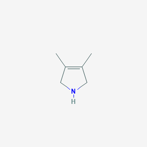 molecular formula C6H11N B15215847 3,4-Dimethyl-2,5-dihydro-1H-pyrrole 