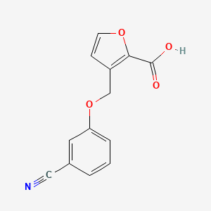 3-(3-Cyanophenoxymethyl)furan-2-carboxylic acid