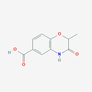 molecular formula C10H9NO4 B1521588 2-methyl-3-oxo-3,4-dihydro-2H-1,4-benzoxazine-6-carboxylic acid CAS No. 1092352-65-2