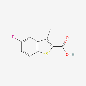 molecular formula C10H7FO2S B1521589 5-Fluoro-3-methyl-1-benzothiophene-2-carboxylic acid CAS No. 1094254-19-9