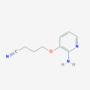 4-[(2-Aminopyridin-3-yl)oxy]butanenitrile