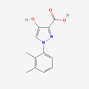 molecular formula C12H12N2O3 B1521593 1-(2,3-dimethylphenyl)-4-hydroxy-1H-pyrazole-3-carboxylic acid CAS No. 1152601-77-8