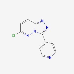 molecular formula C10H6ClN5 B1521595 4-{6-Chloro-[1,2,4]triazolo[4,3-b]pyridazin-3-yl}pyridine CAS No. 1032705-69-3