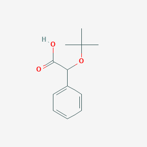 molecular formula C12H16O3 B1521601 2-(Tert-butoxy)-2-phenylacetic acid CAS No. 66667-02-5