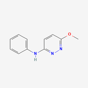 molecular formula C11H11N3O B15216036 6-Methoxy-N-phenylpyridazin-3-amine CAS No. 61472-00-2