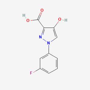 molecular formula C10H7FN2O3 B1521604 1-(3-fluorophenyl)-4-hydroxy-1H-pyrazole-3-carboxylic acid CAS No. 1152511-49-3