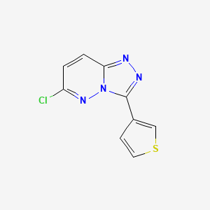 molecular formula C9H5ClN4S B1521605 6-Chloro-3-(thiophen-3-yl)-[1,2,4]triazolo[4,3-b]pyridazine CAS No. 1152551-96-6