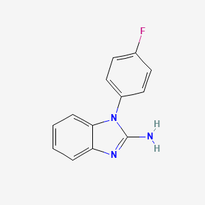 molecular formula C13H10FN3 B1521606 1-(4-fluorophenyl)-1H-1,3-benzodiazol-2-amine CAS No. 106461-31-8