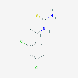 molecular formula C9H10Cl2N2S B1521607 [1-(2,4-Dichlorophenyl)ethyl]thiourea CAS No. 1152515-60-0
