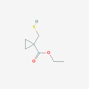 molecular formula C7H12O2S B152161 Ethyl 1-(sulfanylmethyl)cyclopropane-1-carboxylate CAS No. 133772-30-2