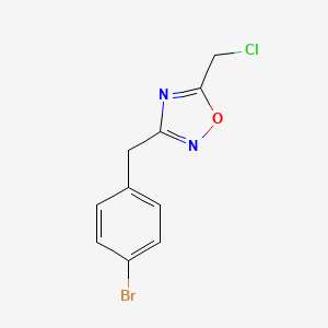 3-[(4-Bromophenyl)methyl]-5-(chloromethyl)-1,2,4-oxadiazole
