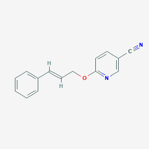 B1521613 6-[(3-Phenylprop-2-en-1-yl)oxy]pyridine-3-carbonitrile CAS No. 1158124-18-5