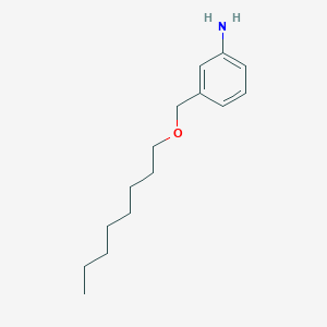 molecular formula C15H25NO B1521615 3-[(Octyloxy)methyl]aniline CAS No. 1039933-71-5