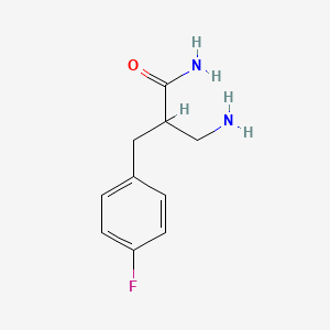 3-Amino-2-[(4-fluorophenyl)methyl]propanamide
