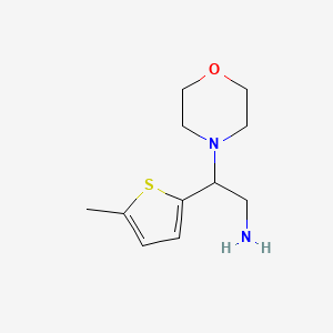 2-(5-Methylthiophen-2-yl)-2-(morpholin-4-yl)ethan-1-amine