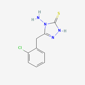 molecular formula C9H9ClN4S B1521621 4-Amino-5-(2-chlorobenzyl)-4H-1,2,4-triazole-3-thiol CAS No. 151297-86-8