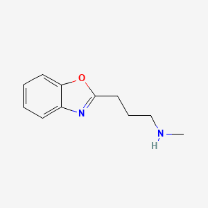 molecular formula C11H14N2O B1521622 [3-(1,3-苯并恶唑-2-基)丙基](甲基)胺 CAS No. 1152569-48-6