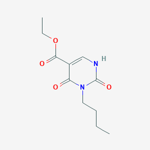 molecular formula C11H16N2O4 B15216222 Ethyl 3-butyl-2,4-dioxo-1,2,3,4-tetrahydropyrimidine-5-carboxylate CAS No. 94820-42-5