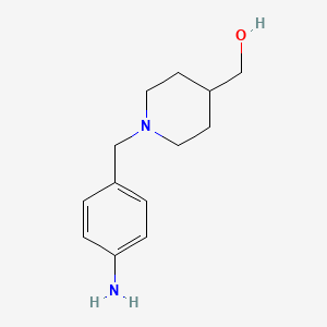 {1-[(4-Aminophenyl)methyl]piperidin-4-yl}methanol