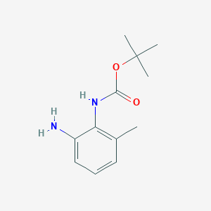 molecular formula C12H18N2O2 B1521630 tert-Butyl (2-amino-6-methylphenyl)carbamate CAS No. 885270-79-1