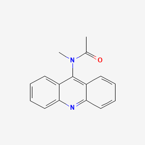 molecular formula C16H14N2O B15216310 Acetamide, N-9-acridinyl-N-methyl- CAS No. 61299-62-5