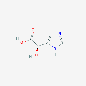 molecular formula C5H6N2O3 B15216337 (S)-2-Hydroxy-2-(1H-imidazol-4-yl)acetic acid 