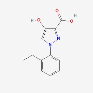 1-(2-ethylphenyl)-4-hydroxy-1H-pyrazole-3-carboxylic acid