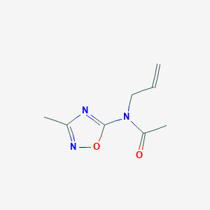 molecular formula C8H11N3O2 B15216378 N-(3-Methyl-1,2,4-oxadiazol-5-yl)-N-(prop-2-en-1-yl)acetamide CAS No. 62347-45-9
