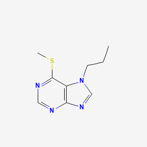 molecular formula C9H12N4S B15216452 6-(Methylsulfanyl)-7-propyl-7H-purine CAS No. 89142-51-8