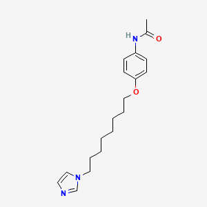 molecular formula C19H27N3O2 B15216457 N-(4-((8-(1H-Imidazol-1-yl)octyl)oxy)phenyl)acetamide CAS No. 88137-92-2