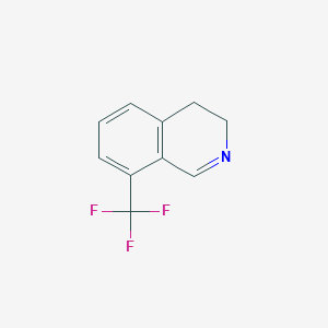 molecular formula C10H8F3N B15216470 8-(Trifluoromethyl)-3,4-dihydroisoquinoline 