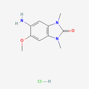 5-Amino-6-methoxy-1,3-dimethyl-1,3-dihydro-benzoimidazol-2-one hydrochloride
