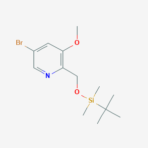5-Bromo-2-((tert-butyldimethylsilyloxy)methyl)-3-methoxypyridine