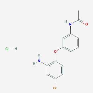 N-[3-(2-Amino-4-bromophenoxy)phenyl]acetamide hydrochloride