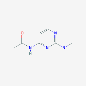 molecular formula C8H12N4O B15216661 N-(2-(Dimethylamino)pyrimidin-4-yl)acetamide CAS No. 88380-65-8