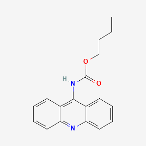 molecular formula C18H18N2O2 B15216684 butyl N-acridin-9-ylcarbamate CAS No. 26687-10-5