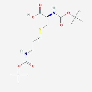 molecular formula C16H30N2O6S B1521670 Boc-cys(3-(boc-amino)-propyl)-oh CAS No. 1446694-43-4