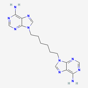 molecular formula C16H20N10 B15216709 9,9'-Hexane-1,6-diylbis(9h-purin-6-amine) CAS No. 22917-81-3