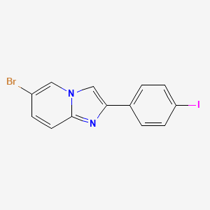 molecular formula C13H8BrIN2 B15216715 6-Bromo-2-(4-iodophenyl)imidazo[1,2-a]pyridine CAS No. 947533-76-8