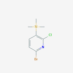 6-Bromo-2-chloro-3-(trimethylsilyl)pyridine