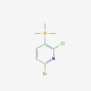 molecular formula C8H11BrClNSi B1521687 6-Bromo-2-chloro-3-(trimethylsilyl)pyridine CAS No. 1142191-85-2