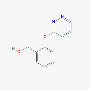 molecular formula C11H10N2O2 B15216871 {2-[(Pyridazin-3-yl)oxy]phenyl}methanol CAS No. 65271-83-2