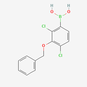 molecular formula C13H11BCl2O3 B1521689 3-(Benzyloxy)-2,4-dichlorophenylboronic acid CAS No. 1072946-32-7