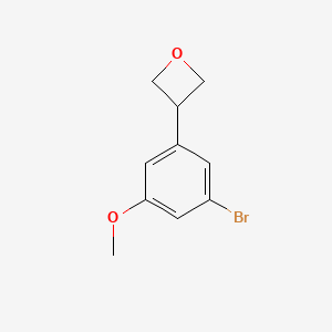 molecular formula C10H11BrO2 B15216927 3-(3-Bromo-5-methoxyphenyl)oxetane 