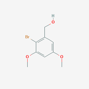 molecular formula C9H11BrO3 B15216935 (2-Bromo-3,5-dimethoxyphenyl)methanol CAS No. 74726-76-4