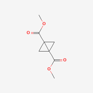 molecular formula C8H10O4 B15216937 Dimethyl bicyclo[1.1.0]butane-1,3-dicarboxylate 