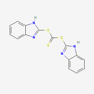 molecular formula C15H10N4S3 B15216939 Bis(1h-benzimidazol-2-yl) carbonotrithioate CAS No. 5396-96-3